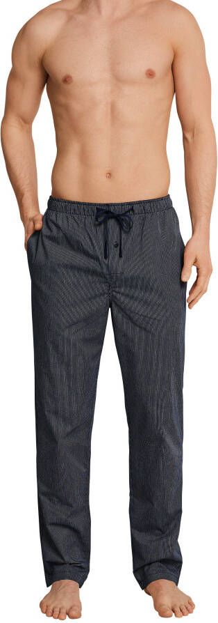 Schiesser Mix & Relax pyjamabroek lang gestreept blauw - Foto 3