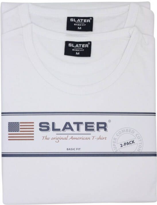 Slater t-shirt 2-pack ronde hals