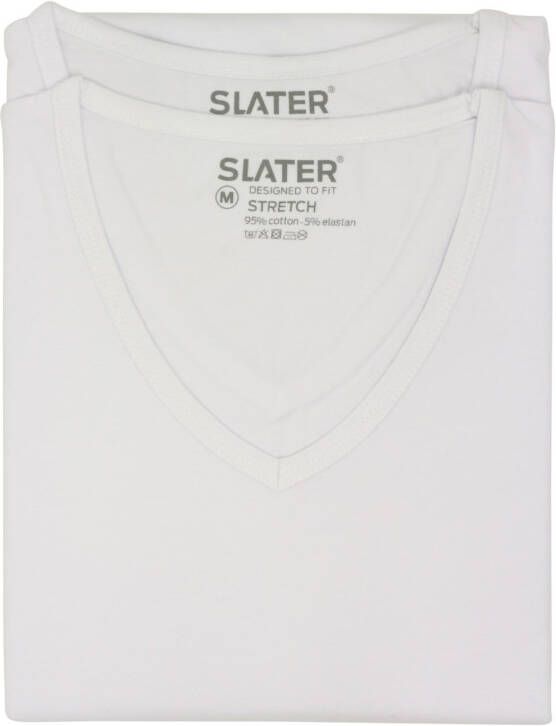 Slater witte t-shirts two-pack