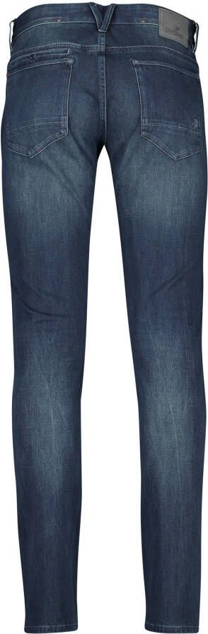 Vanguard jeans blauw effen met rits+knoop