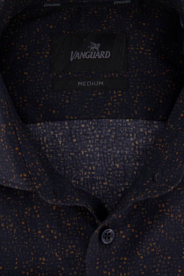 Vanguard Overhemd navy dessin