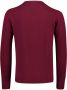 William Lockie Bordeaux V-Hals Wollen Trui Red Heren - Thumbnail 2
