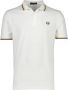 Fred Perry Gebroken Wit Polo Twin Tipped Shirt - Thumbnail 3