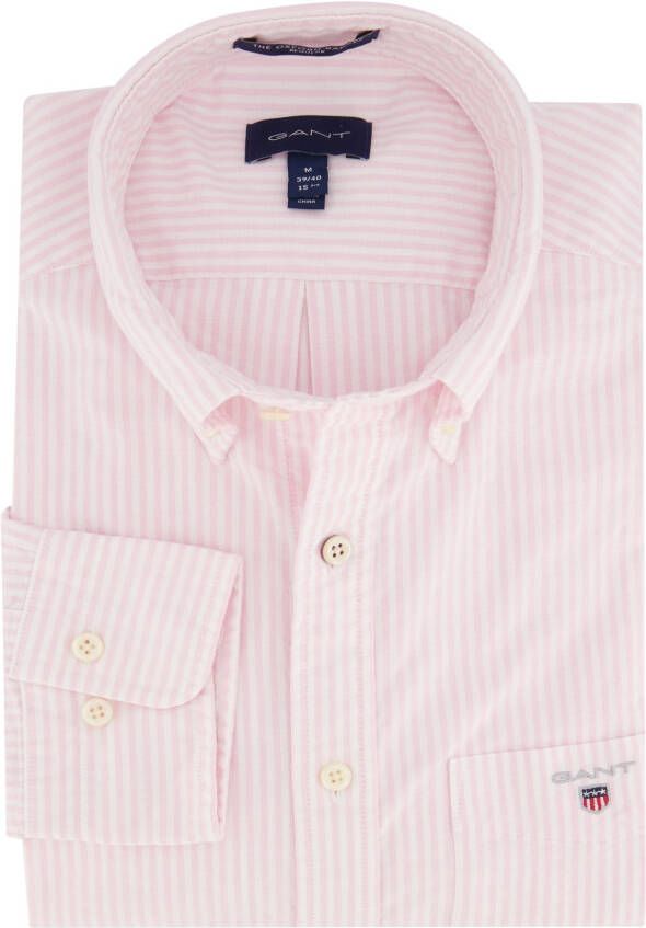 Gant overhemd Regular Fit roze gestreept