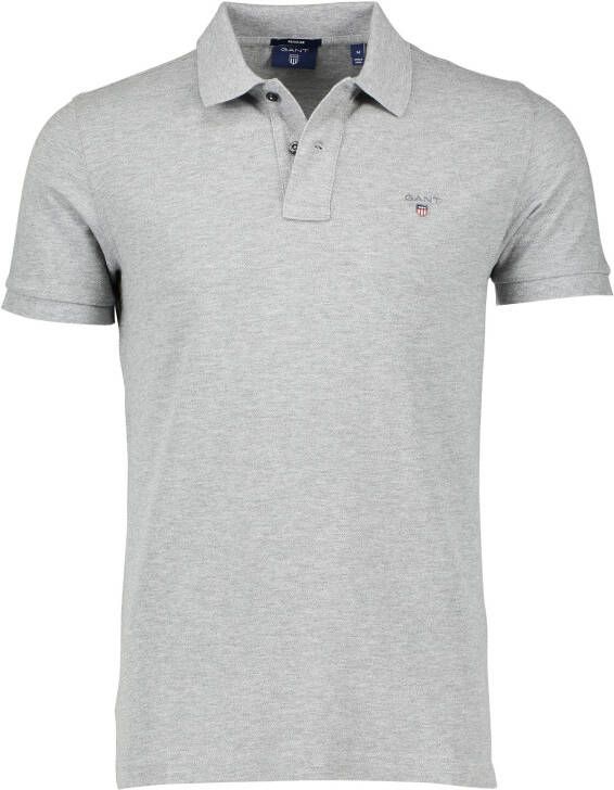 Gant Grijze Polo Shirt met Korte Mouwen Gray Heren - Foto 3