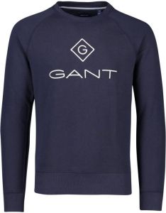 GANT sweater met logo evening blue