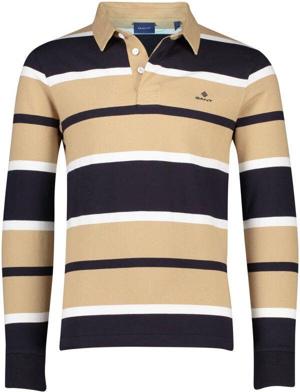 Gant Gestreepte Beige Trui Beige Heren