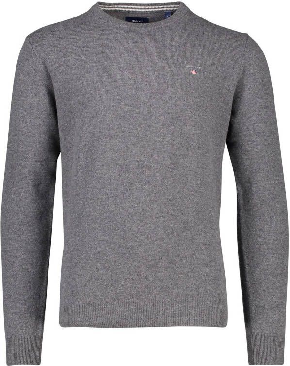 Gant Lambswool Crew Neck Sweaters Black Heren - Foto 3