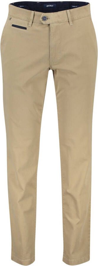 Gardeur katoenen broek Benny beige effen katoen