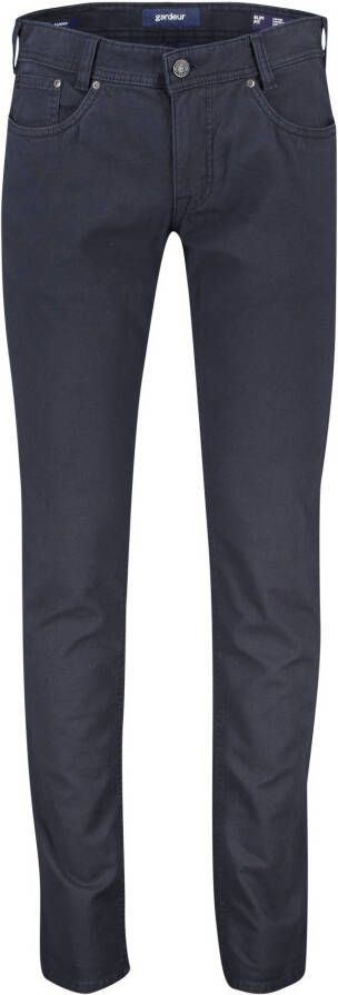 Gardeur jeans Sandro donkerblauw effen katoen