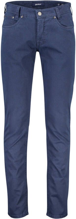 Gardeur pantalon blauw katoen met steekzakken
