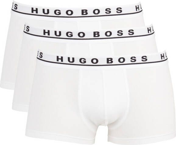 Hugo Boss Set van 3 Logo Taille Stretch Shortys White Heren