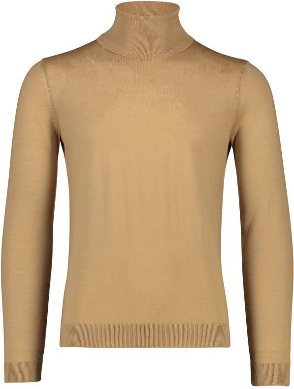 Hugo Boss Medium Beige Coltrui Gebreide Trui Brown Heren - Foto 7