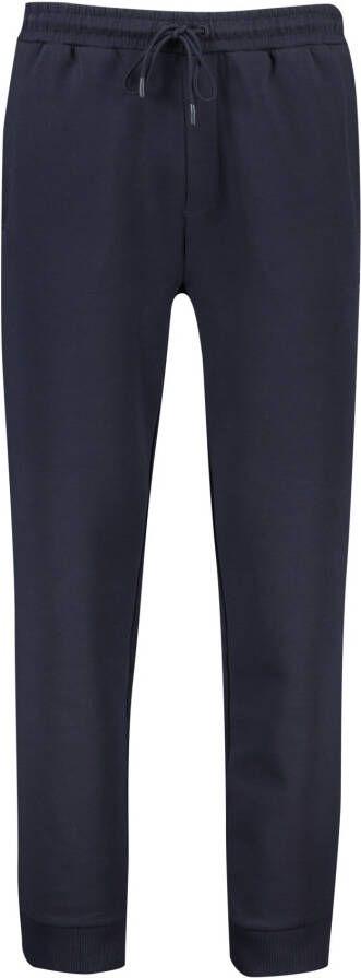 Hugo Boss Hadiko katoenen broek donkerblauw effen katoen