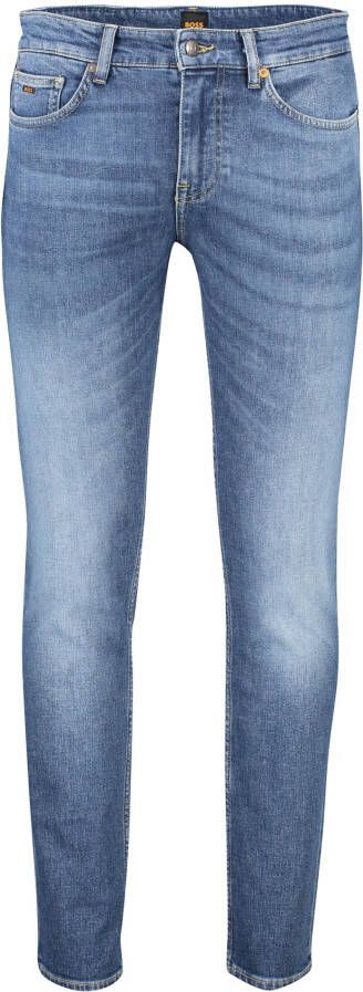 Boss Orange Slim fit jeans Delaware BC-L-C met leren merklabel aan de achterzijde van de tailleband - Foto 3