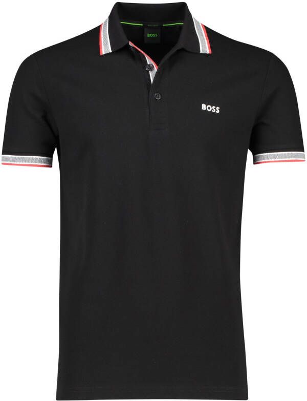 Hugo Boss Zwarte poloshirt met korte mouwen Black Heren