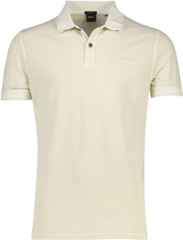 Hugo Boss Elegante polo met lange mouwen Beige Heren