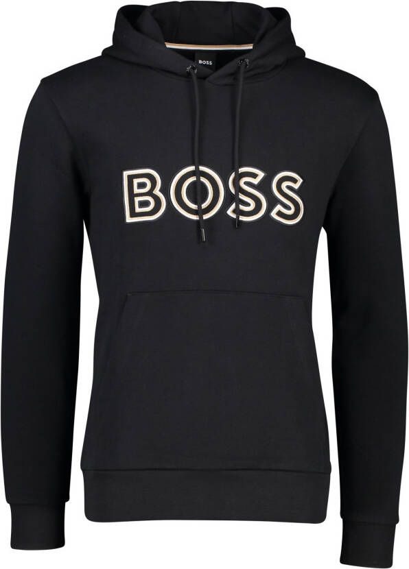 Hugo Boss sweater grijs effen katoen