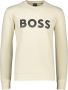 BOSS Athleisurewear Sweatshirt met labelprint model 'SALBO' - Thumbnail 3