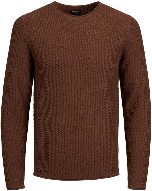 Jack & Jones Plus SIZE gebreide pullover met ribboorden