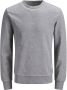 JACK & JONES PLUS SIZE sweater JJEBASIC Plus Size light grey melange - Thumbnail 2