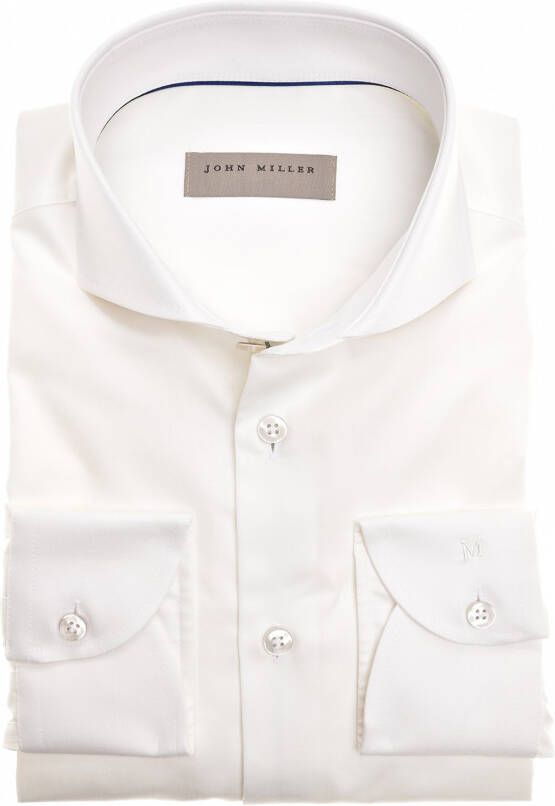 John Miller business overhemd extra slim fit wit strijkvrij katoen