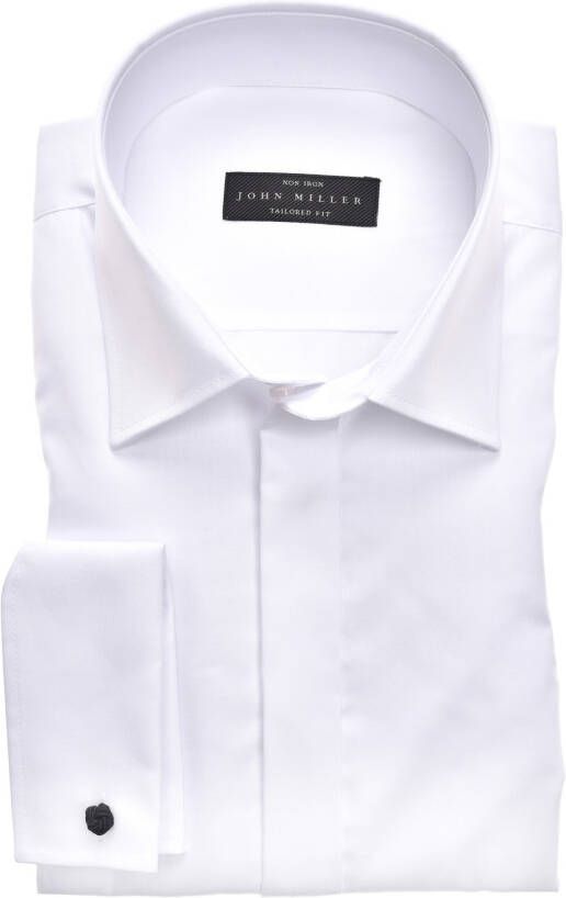 John Miller Wit Overhemd met Lange Mouwen en Tailored Fit White Heren