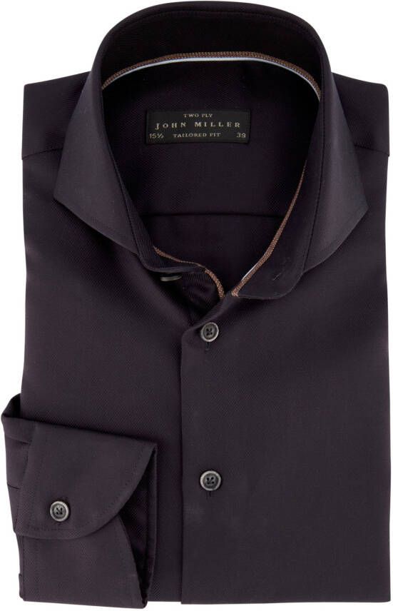 John Miller business overhemd Tailored Fit slim fit lichtblauw effen katoen