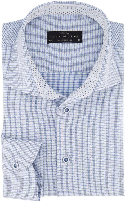 John Miller Overhemd Tailored Fit blauw
