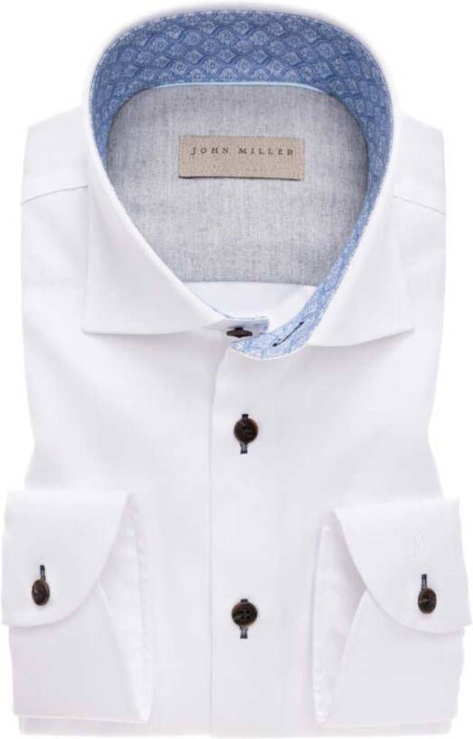 John Miller Overhemd Tailored Fit wit