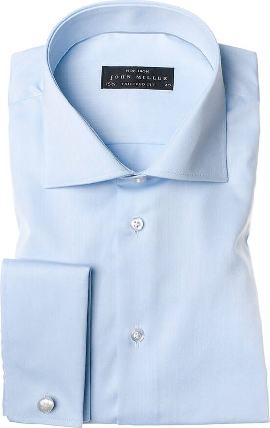 John Miller Overhemd zakelijk blauw tailored fit