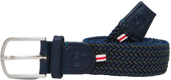 La Boucle Riem Duo geel riem blauw stretch