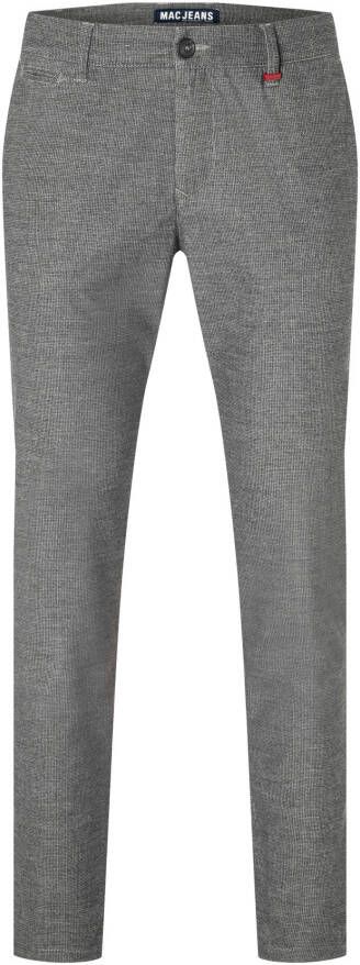 MAC pantalon grijs effen katoen