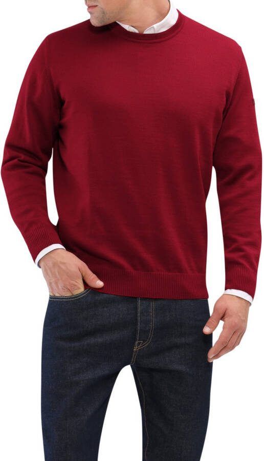Maerz muenchen Regular fit gebreide pullover van zuivere scheerwol