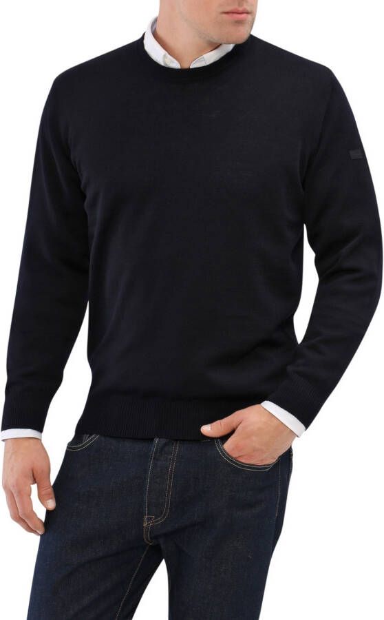Maerz muenchen Regular fit gebreide pullover van zuivere scheerwol