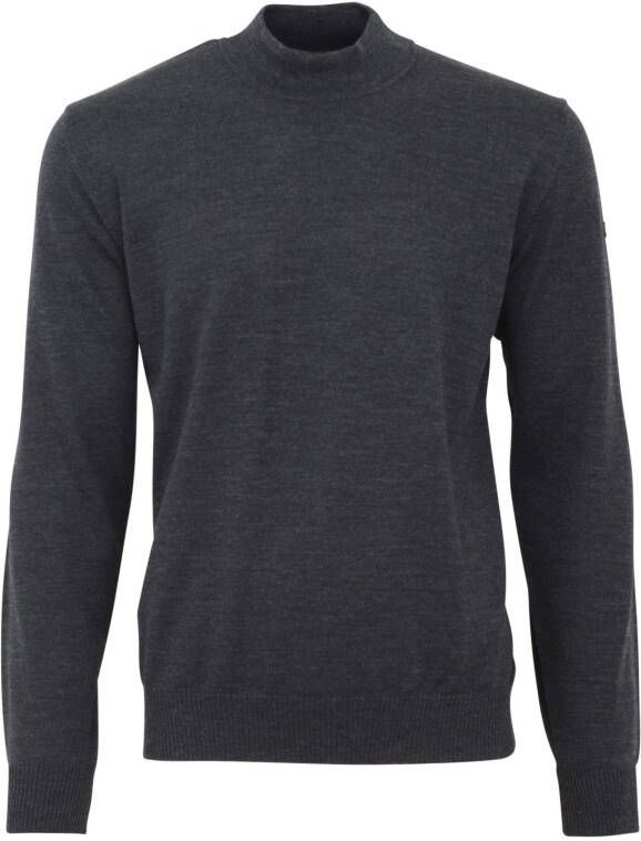 Maerz muenchen Pullover van merinowol met opstaande kraag