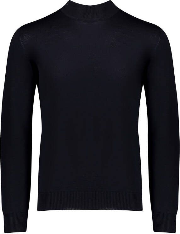Maerz muenchen Pullover van scheerwol met opstaande kraag