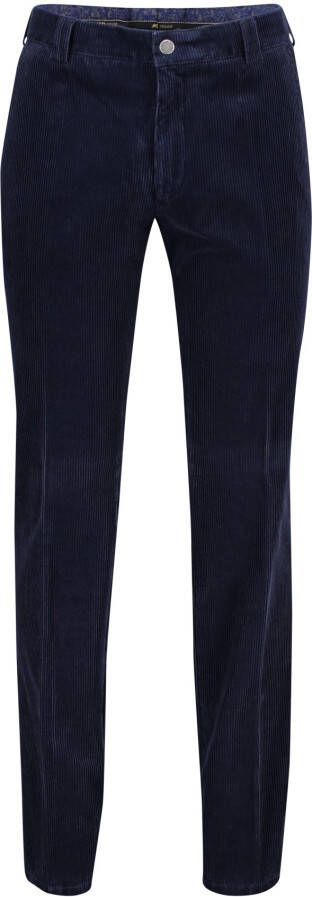 Meyer Katoenen Blauwe Broek NorHeren Pasvorm Blue Heren