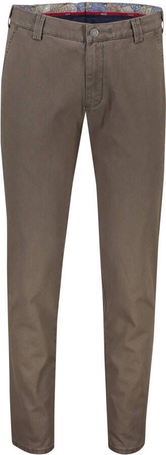 Meyer katoenen broek bruin effen chino