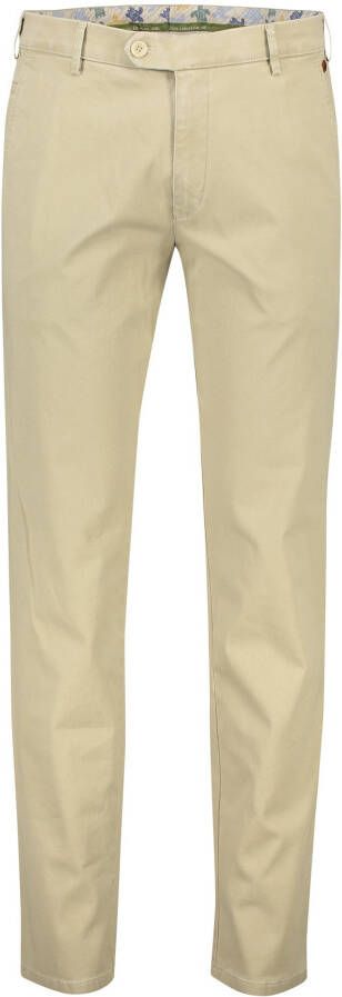 Meyer Bruine Katoenen Chino Broek Slim Fit Brown Heren