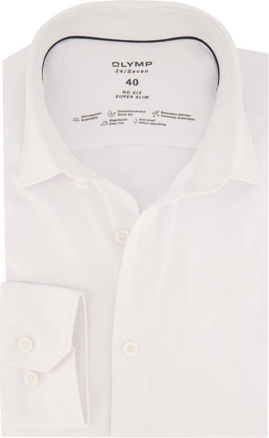 OLYMP Businessoverhemd No. Six 24 Seven super slim in comfortabele jersey-kwaliteit - Foto 2