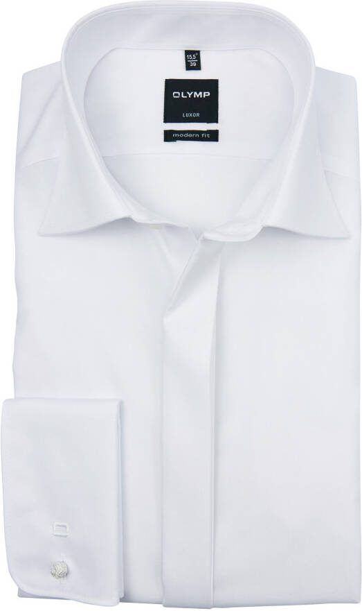 Olymp mouwlengte 7 smoking shirt wit non iron