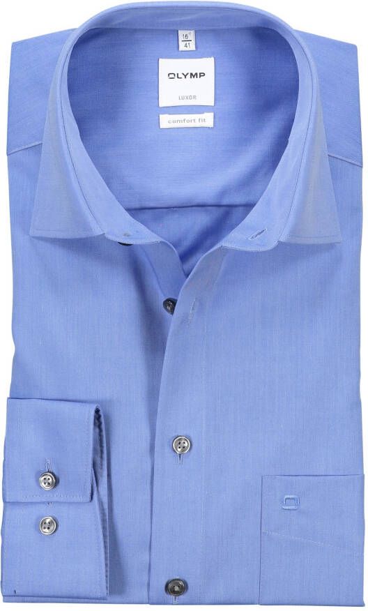OLYMP Businessoverhemd Luxor comfort fit effen strijkvrij met borstzak - Foto 5