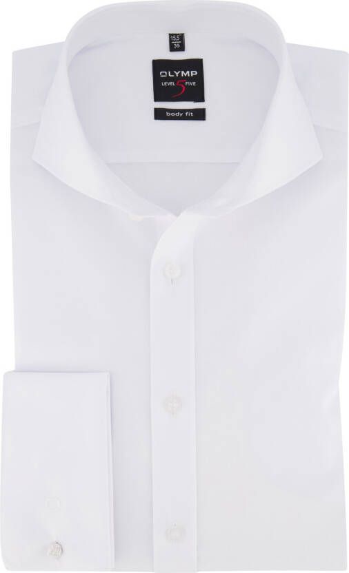 OLYMP Level Five Slim fit zakelijk overhemd van popeline