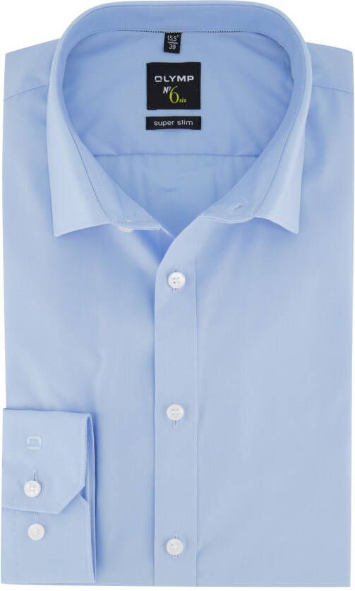 OLYMP No. Six Zakelijk super slim fit overhemd van popeline met extra lange mouwen - Foto 6
