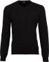Olymp pullover zwart met v-hals merinwol - Thumbnail 2