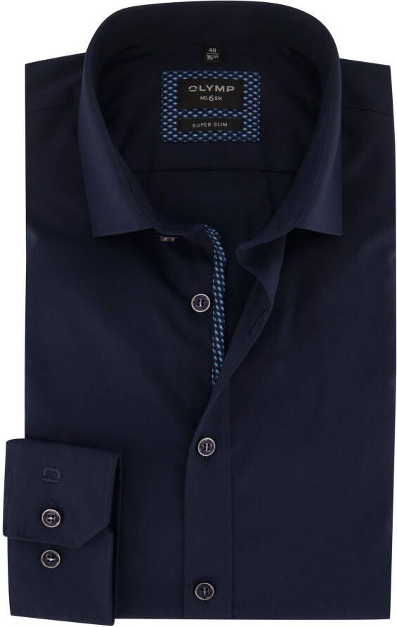 OLYMP No. Six Super slim fit zakelijk overhemd met kentkraag model 'Modern Kent'