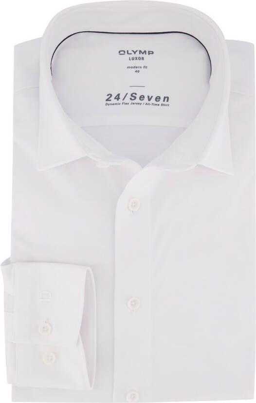 OLYMP Overhemd met lange mouwen Luxor 24 Seven modern fit jersey shirt met geurremmende materiaaleigenschappen - Foto 15