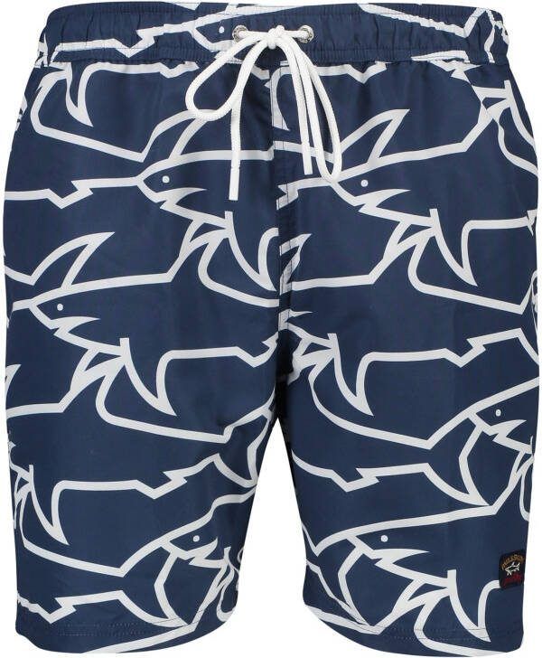 PAUL & SHARK Blauwe zwemkleding Verstelbare taille Regular fit Blauw Heren