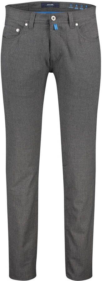 Pierre Cardin Zwarte Geruite 5-Pocket Jeans Black Heren